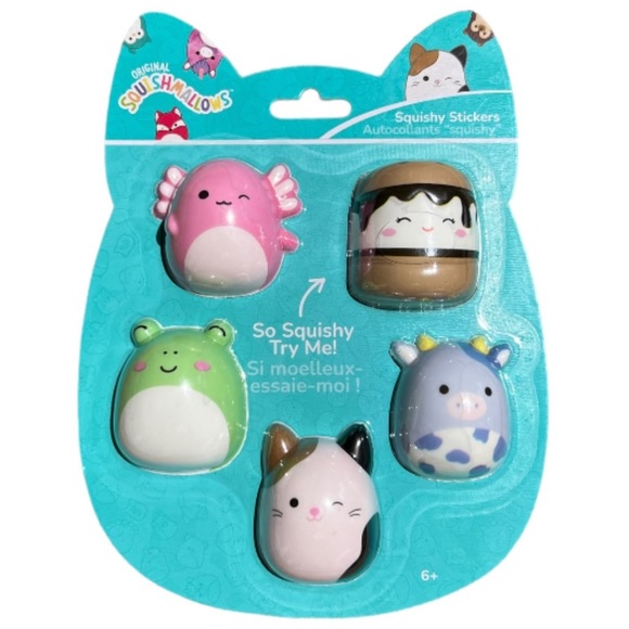 Host Pick NEW Kellytoy Squishmallow Squishy Stickers NIP 3D stickers - Picture 1 of 3